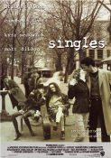 Singles 1992 poster Bridget Fonda Campbell Scott Matt Dillon Cameron Crowe Romantik