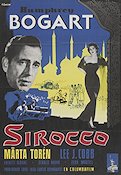 Sirocco 1951 poster Humphrey Bogart Lee J Cobb Märta Torén Curtis Bernhardt Film Noir