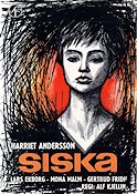 Siska 1962 poster Harriet Andersson Lars Ekborg Konstaffischer