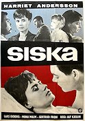 Siska 1962 poster Harriet Andersson Lars Ekborg Mona Malm Alf Kjellin