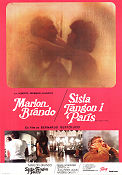 Sista tangon i Paris 1972 poster Marlon Brando Maria Schneider Maria Michi Bernardo Bertolucci Romantik