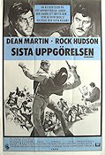 Sista uppgörelsen 1973 poster Dean Martin Rock Hudson Susan Clark George Seaton