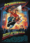 Siste actionhjälten 1993 poster Arnold Schwarzenegger F Murray Abraham Sharon Stone John McTiernan