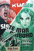 Siste man ombord 1937 poster Victor McLaglen Ida Lupino Skepp och båtar