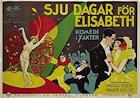 Sju dagar för Elisabeth 1927 poster Magda Holm Norge