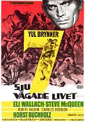 Filmposter Sju vågade livet 1960 med Yul Brynner