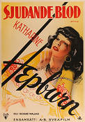 Sjudande blod 1934 poster Katharine Hepburn Eric Rohman art