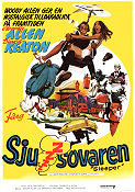 Sjusovaren 1973 poster Diane Keaton John Beck Woody Allen Affischkonstnär: Robert E McGinnis