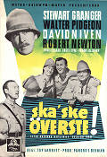 Ska ske överste 1951 poster Stewart Granger Walter Pidgeon David Niven Tay Garnett Krig