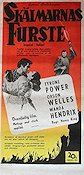 Skälmarnas furste 1949 poster Tyrone Power Orson Welles Wanda Hendrix Henry King