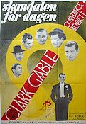 Skandalen för dagen 1935 poster Clark Gable Constance Bennett