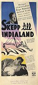 Skepp till India land 1947 poster Holger Löwenadler Birger Malmsten Gertrud Fridh Ingmar Bergman