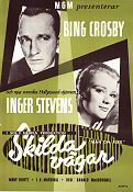 Skilda vägar 1957 poster Bing Crosby Inger Stevens Mary Fickett Ranald MacDougall