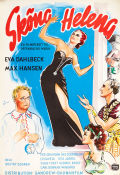 Sköna Helena 1951 poster Eva Dahlbeck Max Hansen Per Grundén Gustaf Edgren Filmbolag: Sandrews Musikaler Damer
