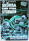 Skörda i den vilda stormen 1942 poster John Wayne Ray Milland Paulette Goddard Cecil B DeMille Dykning
