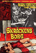 Skräckens borg 1965 poster Mark Forest Yvonne Furneaux Affischkonstnär: Walter Bjorne Damer