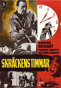 Skräckens timmar 1955 poster Humphrey Bogart Fredric March Arthur Kennedy William Wyler Film Noir