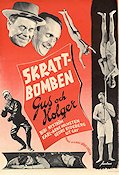 Skrattbomben 1954 poster Gus och Holger Gus Dahlström Holger Höglund Karl-Arne Holmsten Börje Larsson