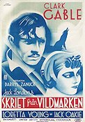 Skriet från vildmarken 1935 poster Clark Gable Loretta Young