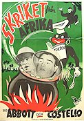Skriket från Afrika 1949 poster Abbott and Costello