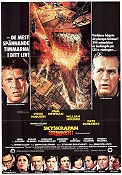 Skyskrapan brinner 1974 poster Steve McQueen Paul Newman William Holden Faye Dunaway John Guillermin Brand