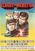 Slaget vid Neretva 1971 poster Yul Brynner Orson Welles Krig Filmen från: Yugoslavia