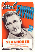 Slaghöken 1940 poster Errol Flynn Brenda Marshall Claude Rains Michael Curtiz Äventyr matinée