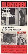 Slaktaren 1970 poster Jean Yanne Claude Chabrol