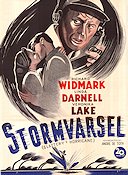 Slattery´s Hurricane 1949 poster Richard Widmark Linda Darnell