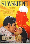 Slavskeppet 1937 poster Warner Baxter Wallace Beery Eric Rohman art Skepp och båtar