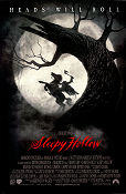 Sleepy Hollow 1999 poster Johnny Depp Christina Ricci Miranda Richardson Michael Gambon Christopher Walken Tim Burton