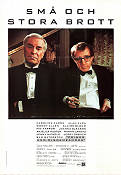 Små och stora brott 1989 poster Martin Landau Alan Alda Bill Bernstein Woody Allen Poliser