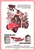 Smockan i luften 1974 poster Terence Hill Bud Spencer Patty Shepard Marcello Fondato Bilar och racing