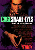 Snake Eyes 1998 poster Nicolas Cage Gary Sinise John Heard Brian De Palma Gambling