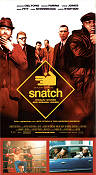 Snatch 2000 poster Jason Statham Brad Pitt Benicio Del Toro Vinnie Jones Guy Ritchie