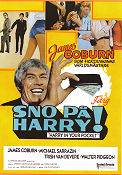 Sno på Harry 1973 poster James Coburn Michael Sarrazin Walter Pidgeon Bruce Geller Poliser