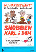 Snobben Karl å dom 1970 poster Peanuts Snobben Bill Melendez Affischkonstnär: Charles M Schulz Från serier Animerat