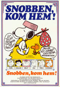 Snobben kom hem 1972 poster Peanuts Bill Melendez Text: Charles Schultz Animerat Hundar Från serier