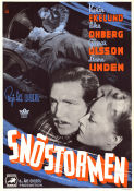 Snöstormen 1944 poster Karin Ekelund Gunnar Olsson Åke Ohberg