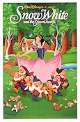 Snövit 1937 poster Adriana Caselotti William Cottrell Animerat