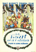Snövit och de sju dvärgarna 1937 poster Adriana Caselotti William Cottrell Affischkonstnär: Gustaf Tenggren Animerat