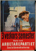 Socialdemokraterna 1948 poster Politik