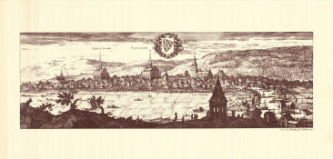 Söderköping 1707 1940 affisch Karta