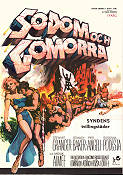 Sodom och Gomorra 1963 poster Stewart Granger Pier Angeli Robert Aldrich