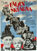 Som fallen från skyarna 1943 poster Nils Poppe John Botvid Nils Ericson Hilding Gavle