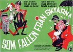 Som fallen från skyarna 1943 poster Nils Poppe Nils Ericson Hilding Gavle