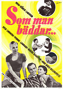 Som man bäddar 1957 poster Sven Lindberg Yvonne Lombard Birger Malmsten Ann-Marie Gyllenspetz Erland Josephson Börje Larsson