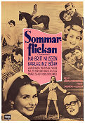 Sommarflickan 1956 poster Maj-Britt Nilsson Karlheinz Böhm Alice Babs Håkan Bergström