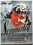 Sommarlek 1951 poster Maj-Britt Nilsson Alf Kjellin Stig Olin Birger Malmsten Ingmar Bergman