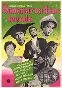 Sommarnattens leende 1956 poster Gunnar Björnstrand Ulla Jacobsson Harriet Andersson Eva Dahlbeck Ingmar Bergman